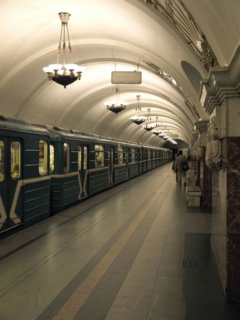 Moscow Train Station, Russia Astethic, Russia Vibe, After Hours Aesthetic, Russia Aesthetic, Moscow Metro, Underground Station, Metro System, Scene Art