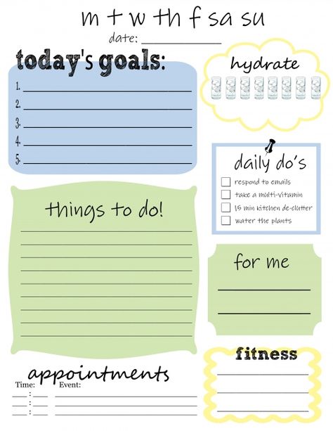 Printable Daily Do's (things to do, goals, and even water intake) Do List Ideas, To Do List Ideas, Free To Do List, Goal Sheet, Daily To Do List, To Do Lists Printable, Home Management Binder, Fancy Letters, Bible Reading Plan