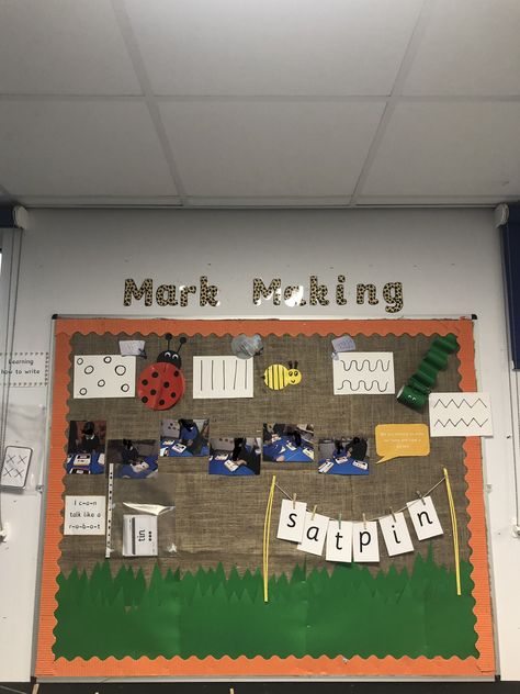 Preschool Displays, Working Wall, Reception Class, Writing Area, Early Years, Display Board, Learning To Write, Fine Motor, Mark Making