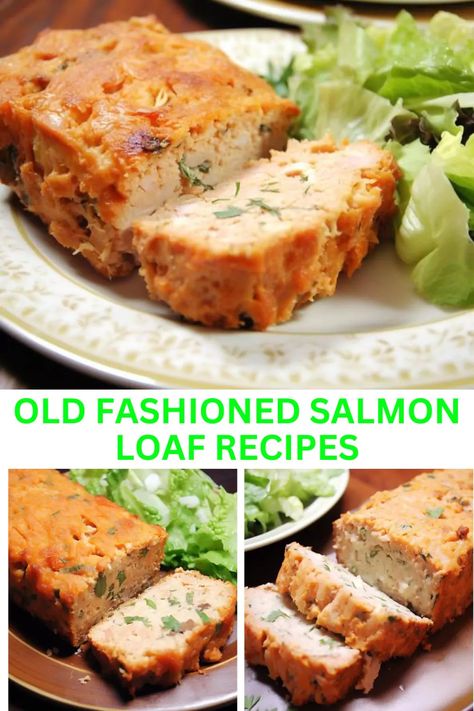 Discover the perfect blend of flavors with our Old-Fashioned Salmon Loaf recipes. Elevate your dining experience with this timeless dish. Try it today! Salmon Loaf Recipes Canned, Salmon Loaf Recipes, Canned Salmon Recipes, Flaked Salmon, Salmon Patties, Easy Salmon, Salmon Dishes, Loaf Recipes, Steamed Vegetables