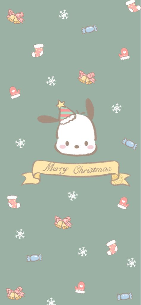 Christmas Wallpaper Ipad, Christmas Lockscreen, Merry Christmas Wallpaper, Kawaii Christmas, Christmas Doodles, Bear Bear, Hello Kitty Christmas, Sanrio Wallpaper, Hello Kitty Iphone Wallpaper