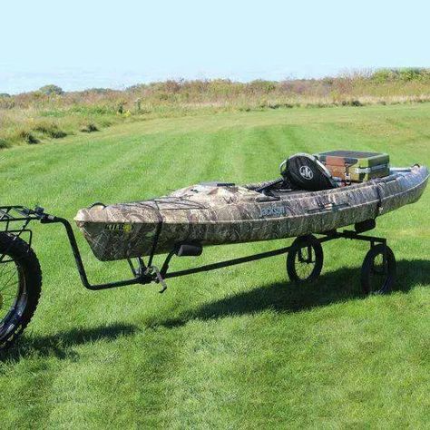 Accessories Kayak Hunting, Kayak Bike Trailer, Hunting Trailer, Kayak Roof Rack, Kayak Cart, Kayak Trailer, Canoe Camping, Kayak Rack, Kayak Accessories