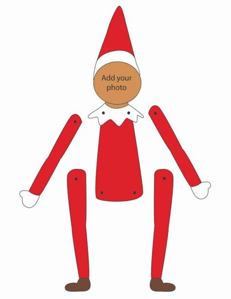 Printable Elf Template (3 Options) - Freebie Finding Mom Elf On The Shelf Template, Elf Printables Free, Elf Template, Elf On Shelf Printables, Elf Stuff, Paper Template Free, Elf Printables, Number Writing, Elf Yourself