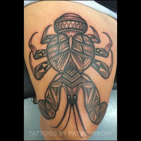 Niue Tattoo of an Uga (Coconut Crab/Birgus Latro species done by PatMorrow Coconut Crab, Crab Tattoo, Polynesian Islands, Hawaiian Tattoo, Minecraft Birthday Party, Minecraft Birthday, Arm Tattoos For Women, Cute Tattoos, Tattoo Drawings