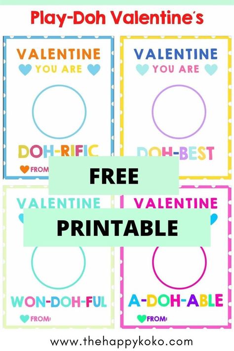 Free valentines day activity for kids Play Dough Valentine, Classroom Valentines Gifts, Toddler Valentine Gifts, Play Doh For Kids, Creative Valentines Day Ideas, Valentines Classroom, Free Printable Valentines Cards, Valentines Diy Kids, Valentine Gifts For Kids