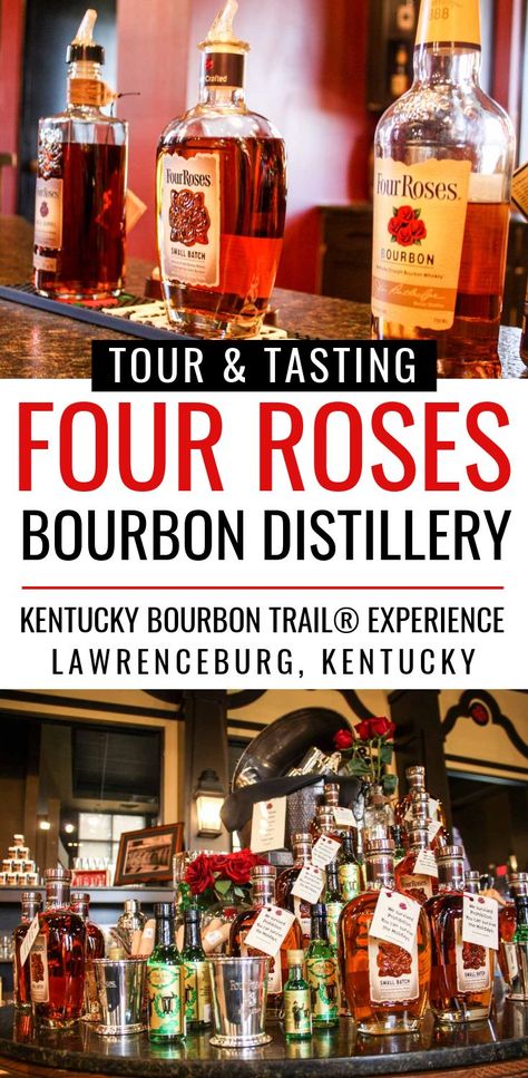 Bourbon Trail Kentucky, Things To Do In Kentucky, Lawrenceburg Kentucky, Bourbon Distillery, Bourbon Tour, Four Roses Bourbon, Kentucky Vacation, Single Barrel Bourbon, Kentucky Bourbon Trail