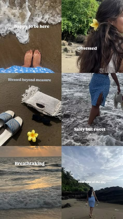 #aesthetic #beachlayout #layout #captions #beachcaptions How To Post Beach Pictures, Self Portrait Beach Photography, How To Click Pics On Beach, Cute Pic Captions, Beach Collage Insta Story, Beach Photos Captions Instagram, Beach Pictures Quotes, Instagram Beach Picture Ideas, Sea Pics Ideas