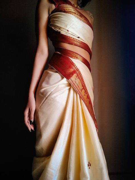 Inspired by @iamnatashathasan Blouseless Saree Look, Natasha Thasan, Diy Prom Dress Pattern, Sanatan Dharam, Saree Drapes, Saree Drape, Fashion Collection Inspiration, Desi Fits, Saree Wearing Styles