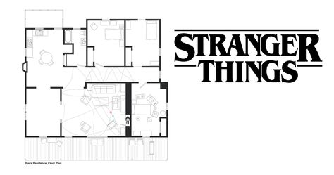 Between Will Byers' house and the ominous world of the Upside Down, space plays an important role in the show Stranger Things. Stranger Things House Layout, Stranger Things Decal Codes Bloxburg, Stranger Things Bloxburg, Byers House Stranger Things, Joyce Byers House, Will Byers House, Stranger Things Byers House, Stranger Things House, Stranger Things Decal