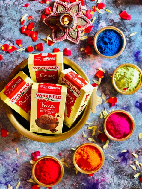 Holi Ice Cream Mix, Holi Colors, Freeze Ice, Product Shoot, Frozen, Ice Cream, 10 Things