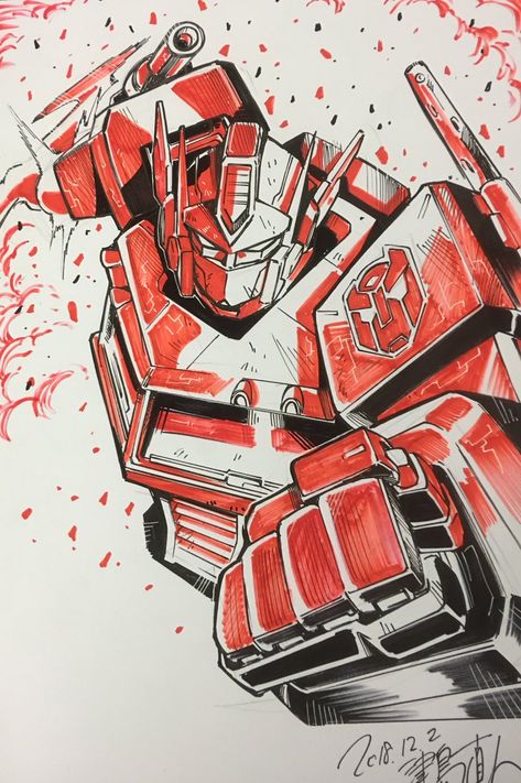 Transformers Optimus Prime Art, Optimus Prime Art, Transformers Drawing, Transformers Art Design, Cartoon Movie Characters, Best Anime Drawings, Transformers Autobots, Transformers Optimus, Transformers Optimus Prime