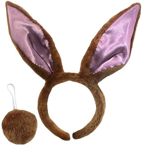 PRICES MAY VARY. polyester Chocolate Brown Fluffy Bunny Ears on a Headband and fluffy tail. Measure approx. 6" off the head. One Size fits most. Perfect for Easter gatherings Lightweight, whole headband is covered in chocolate brown fluffy polyester. Great for Easter, Theater, Halloween and more Spot clean only Nicky Bigs Novelties Chocolate Brown Fluffy Bunny Ears on a Headband and tail pompom. Perfect for Easter gatherings! One Size fits most. Whole headband is covered in brown fluffy polyeste Bunny Ears And Tail, Easter Costume, Bunny Halloween Costume, Animal Halloween Costumes, Brown Rabbit, Easter Gathering, Rabbit Costume, Rabbit Animal, Brown Bunny