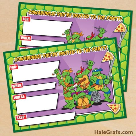 retro TMNT invite 5x7 FREE Printable Retro TMNT Ninja Turtle Birthday Invitation Ninja Turtles Party Invitations, Ninja Turtles Invitations, Ninja Turtle Invitations Free, Ninja Turtle Birthday Invitations Template, Tmnt Invitations Template, Ninja Turtle Invitations, Ninja Turtle Theme Party, Ninja Turtle Theme, Mutant Ninja Turtles Party