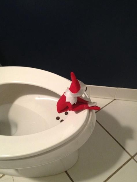 Elf on the Shelf idea - this would be hilarious for my potty training son right now-- to say see even our Elf uses the potty!! #christmas #elfontheshelfideas #christmasdecor Potty Training With Elf On The Shelf, Elf On The Shelf Idea, Potty Training, On The Shelf, Elf On The Shelf, Do More, Elf, Christmas Decorations, Make Your