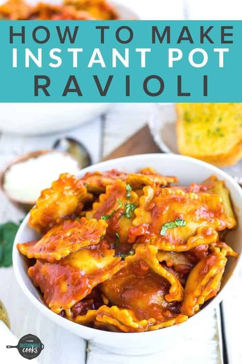 How To Cook Ravioli, Instant Pot Ravioli, Frozen Ravioli Recipes, Pressure Cooker Pasta, Instapot Meals, Multi Cooker Recipes, Canning And Preserving, Instant Pot Pasta Recipe, Pot Lasagna