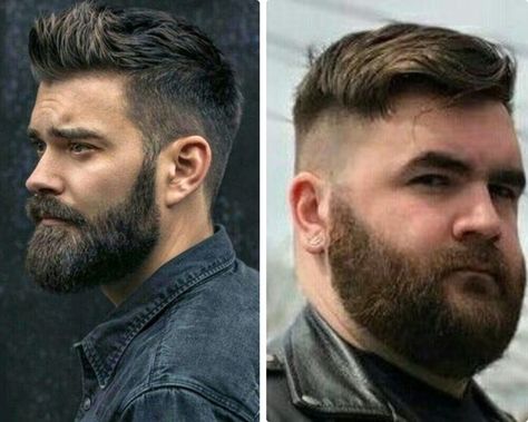 Mens Haircut Big Head, Haircuts For Big Guys, Plus Size Mens Haircut, Men’s Haircuts Round Face, Haircuts For Bearded Men, Mens Round Face Hairstyles, Hairstyles For Men Round Face, Hair Cuts For Round Faces Men, Chubby Men Hairstyles