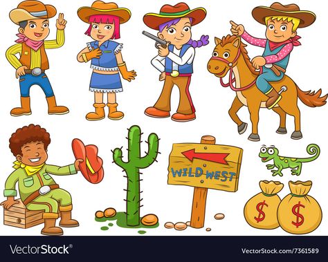 Cowboy Cartoon, Western Clip Art, Cowboy Wild West, Wild West Cowboys, Wilde Westen, Clip Art Pictures, Cowboy Girl, Free Clipart Images, Cartoon Clipart