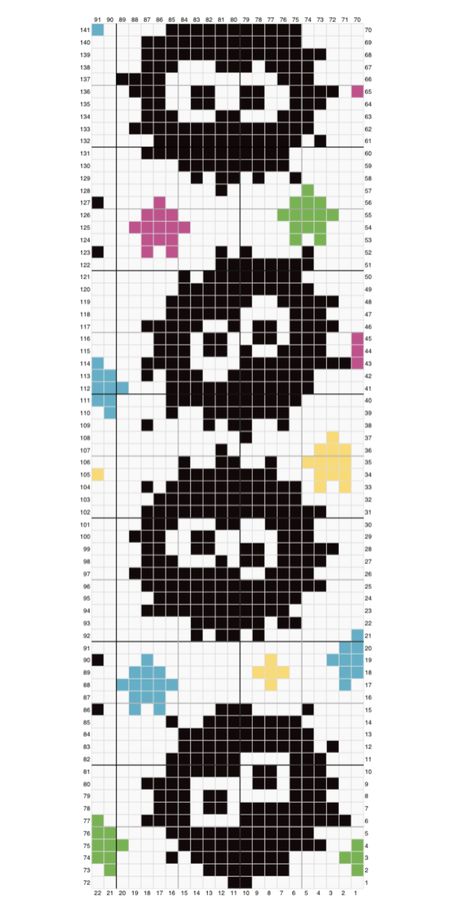 Alpha Patterns Crochet Totoro, Totoro Crochet Grid, Alpha Patterns Crochet Studio Ghibli, Crochet Pixel Pattern Studio Ghibli, Crochet Ghibli Pattern, Ponyo Grid Pattern, Ghibli Pixel Pattern, Jiji Alpha Pattern, Totoro Grid Pattern