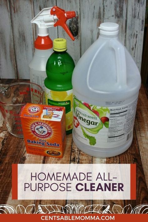 Learn how to make your own DIY All Purpose natural spray Cleaner with just a few ingredients for way less than buying toxic cleaners. It's an easy recipe including vinegar. Diy White Vinegar, Non Toxic Cleaners, Homemade All Purpose Cleaner, Diy Cleaning Spray, Cleaning The Bathroom, Granite Cleaner, Vinegar Cleaner, Homemade Cleaner, Mirror Cleaner