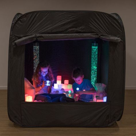 Sensory Window Ideas, Sensory Tent Diy, Sensory Tent Ideas, Sensory Nook, Sensory Tent, Nurture Room, Dark Den, Sensory Corner, Sensory Bedroom