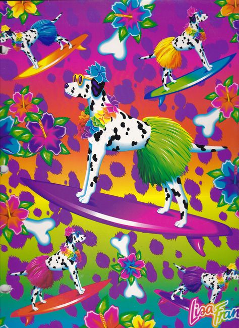 Lisa Frank Hula Dalmatians Portfolio | Nicole | Flickr Lisa Frank Unicorn, Saturday Morning Cartoons 90s, 80 Cartoons, Lisa Frank Stickers, Nickelodeon 90s, Dalmatian Print, 90s Cartoons, 90s Childhood, Lisa Frank