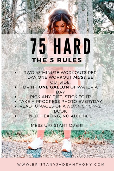 75 Hard Workout Ideas, 75 Hard Challenge, 45 Minute Workout, Hard Challenge, 75 Hard, Hard Workout, Workout Ideas, Diet Keto, I Work Out