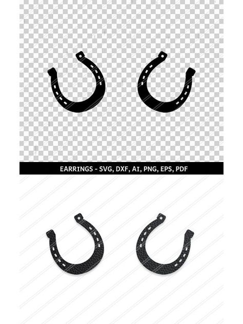 Horseshoe Earrings svg,dxf,eps,pdf Jewelry Svg, Spoon Jewelry Diy, Cricut Earrings, Jewelry Template, Horseshoe Earrings, Abstract Earrings, Cricut Joy, Craft Store, Jewelry Design Necklace