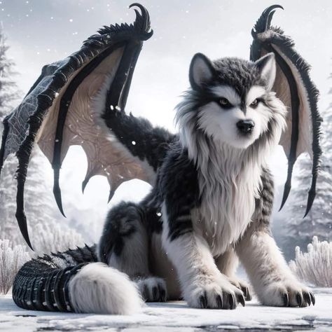 Dragon Wolf Hybrid, Fantasy Pets Mythical Creatures, Cool Mythical Creatures, Cool Dragon Pictures, Animal Hybrids, Dragon Wolf, Wolf Hybrid, Wolves And Women, Mythical Creatures Fantasy