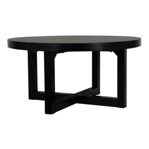 Black Round Coffee Table, Elegant Coffee Table, Black Coffee Tables, Stylish Living Room, Modern Coffee Table, Black Table, Decor Display, World Market, Modern Coffee Tables