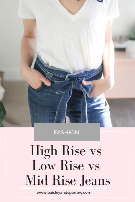 High Rise vs Low Rise Jeans – Which Style Should You Choose? - Paisley & Sparrow Mid Rise Vs High Rise Jeans, Jeans And Bodysuit, Low Cut Jeans, Low Rise Pants, High Waist Fashion, High Rise Pants, Casual Chic Style, Low Rise Jeans, Mid Rise Jeans