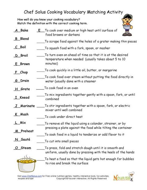 So I really like these terms and think they would be a great introduction for the first day of  a cooking unit.  I may or may not use this particular work sheet. Cooking Vocabulary, Cooking Terms, Culinary Lessons, Cooking Box, Life Skills Class, Life Skills Lessons, Nutrition Classes, Culinary Classes, Life Skills Classroom