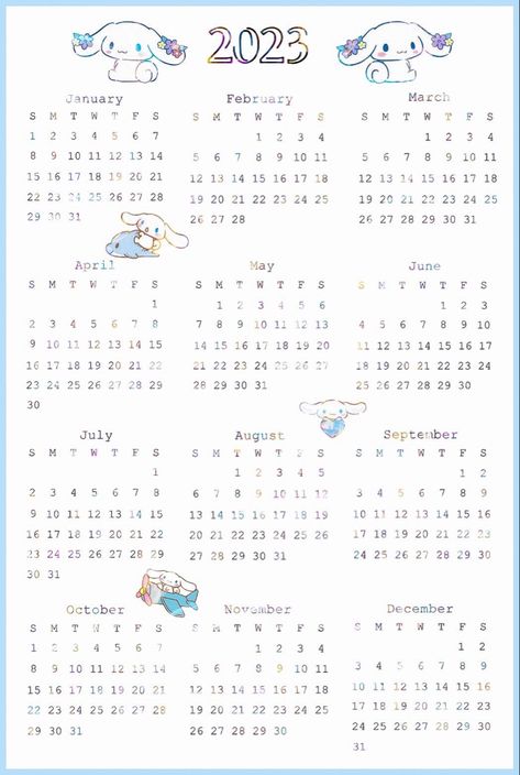 Cinnamoroll Calendar 2023, Kuromi Calendar 2023, Diy Cinamoroll, Bt21 Calendar 2023, Cinnamoroll Stickers Printable, Cinnamoroll Template, Hello Kitty Calendar 2023, Sanrio Calendar 2023, 2023 Pink Calendar