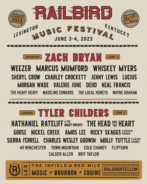 Tyler Childers Poster, Vintage Music Festival, Music Festival Poster Design, House Music Festival, Nickel Creek, Festival Schedule, Art Festival Poster, Festival Poster Design, Kutztown University