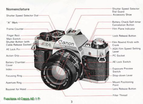 Canon Ae 1 Program, Camera Lenses Canon, Manual Photography, Film Camera Photography, Canon Ae 1, Film Photography Tips, 35mm Photography, Film Photography 35mm, Old Cameras