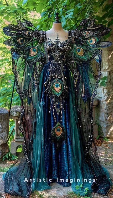 Mom Cosplay Ideas, Peacock Masquerade Dress, Peacock Inspired Outfit, Peacock Inspired Dress, Peacock Jacket, Peacock Suit, Peacock Outfit, Peacock Costume Diy, Peacock Clothing