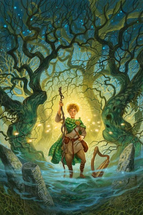 Taliesin - David Wyatt Illustration David Wyatt, Celtic Gods, Arthurian Legend, Animal Spirit Guides, Vernal Equinox, Fairy Furniture, The Lord Is My Shepherd, Celtic Mythology, The Bard