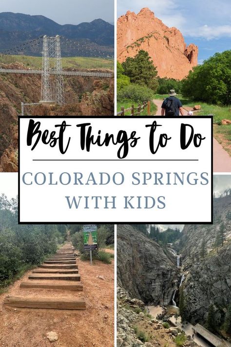 Colorado Springs is a great place to take a family vacation with kids. There are plenty of things to do in Colorado Springs, and the surrounding area is full of beautiful mountains and hiking trails. Colorado Springs With Kids, Colorado Springs Things To Do, Things To Do In Colorado, Explore Colorado, Family Hiking, Colorado Vacation, Kid Friendly Activities, Family Destinations, Family Getaways