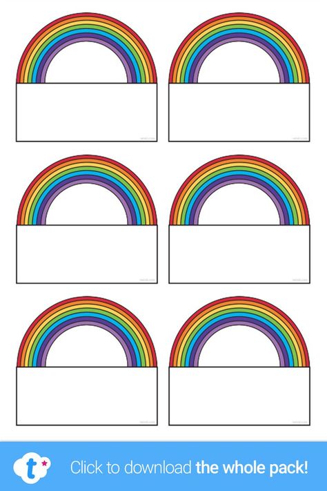 These lovely Customisable Classroom Rainbow Labels for Teachers are a time-saving must-have for all teachers and parents! Great for a variety of uses around your classroom or at home - why not give them a go on pegs and drawers? Visit the Twinkl website to download and find loads more classroom labels and customisable resources to organise your classroom! Classroom Lables, Rainbow Labels, Classroom Rainbow, Rainbow Theme Classroom, Classroom Organization Labels, Classroom Management Activities, Classroom Accessories, Pre Writing Activities, Class Theme