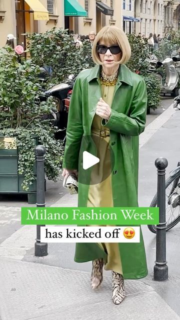 Visit Italy ® on Instagram: "@wow.milano.italy has gathered the most beautiful street style outfits from the first day of Milan Fashion Week! 🌟 

In the first clip, marvel at the wonderful Anna Wintour, setting the tone for an unforgettable fashion journey. 😍 Stay tuned for more fashion marvels straight from the streets of Milan. 

#visititaly #italy #italia #milano #milanocity #visitmilan #milanofashionweek #milanofashion" Milano Outfit, Street Syle, Milano Italy, Beautiful Streets, Milano Fashion Week, Anna Wintour, Visit Italy, Street Style Outfit, Style Outfits