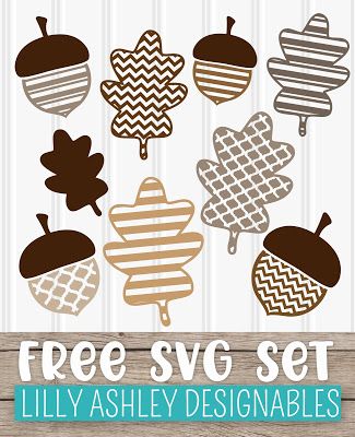 Thanksgiving Svg Files Free, Free Fall Svg Files For Cricut, Cricut Leaves, Free Fall Svg Cut Files For Cricut, Leaf Svg Free, Acorn Svg Free, Free Leaves Svg, Free Leaf Svg, Autumn Svg Files Free