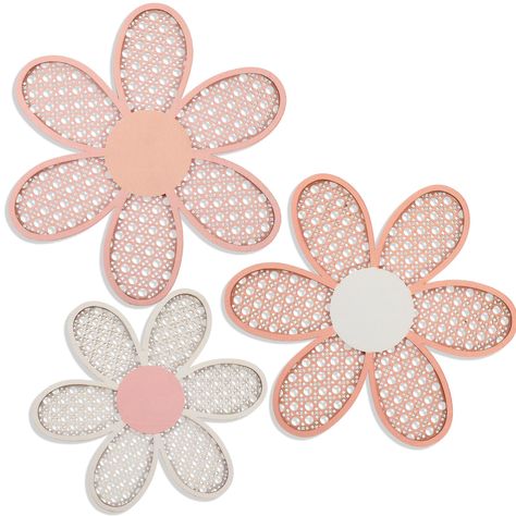 PRICES MAY VARY. Daisy Wall Decor Set of 3: what you will receive are 3 pieces of boho nursery decor in different sizes, designed in a unified daisy patterns in the theme of boho style; Enough quantities and various sizes can basically meet your interior decoration needs and satisfy your personal preferences Trustworthy to Apply: our daisy boho wall decor is mainly made of quality wood material with exquisite workmanship and well polishing, safe and odorless, reliable and sturdy, no wood chips, Daisy Wall Decor, Wall Decor Flowers, Nursery Rustic, Home Office Nursery, Rattan Flower, Daisy Wall, Flower Wall Hanging, Rustic Nursery, Boho Nursery Decor