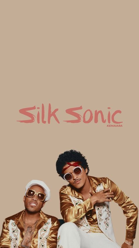 Silk Sonic Wallpaper, Bruno Mars Silk Sonic, Sonic Wallpaper, Mars Wallpaper, Silk Sonic, Sonic Party, Best Music Artists, Phone Wallpaper Patterns, Future Wife