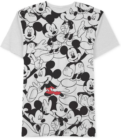 Jem Men's Repeating Mickey Mouse Disney T-Shirt T Shirt Mickey Mouse, Disney T Shirt, Mickey Mouse T Shirt, White Shirt Men, Disney Tshirts, Plus Size Activewear, Baby Clothes Shops, Trendy Plus Size, Random Stuff