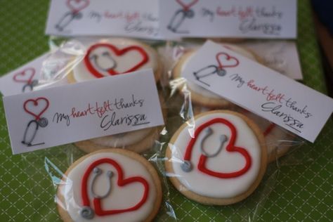 Doctor Cookies, Stenciled Cookies, Medical Cookies, Nurse Cookies, No Bake Sugar Cookies, Thank You Cookies, Cookie Craft, Rolled Sugar Cookies, Cookie Party