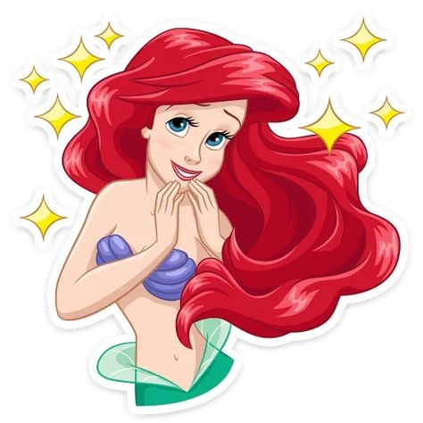 Ариэль Telegram stickers Ariel Printable, Ariel Facial Expressions, Ariel Topper Printable, Ariel Cartoon Aesthetic, Ariel Cartoon, Ariels Sisters, Ariel Mermaid, Disney Emoji, Telegram Stickers