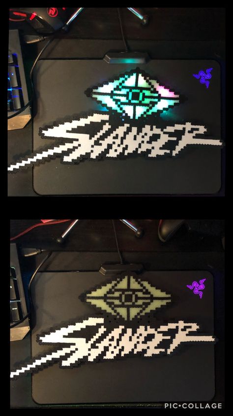 Slander Perler Pattern, Dubstep Perler, Slander Perler, Dj Perler, Excision Perler, Rave Ideas, Perler Pattern, Rave Kandi, Kandi Ideas