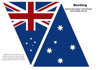 Australia Day printables | Life's Little CelebrationsLife's Little Celebrations Australia Day Party, Aussie Party, Citizenship Party, Australian Party, Bunting Printable, Australia Day Celebrations, Australia Party, Aus Day, Leaving Party