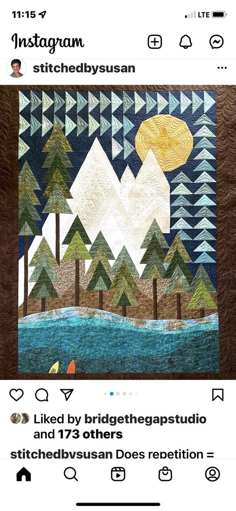 Mountain Quilt Pattern, Mountain Quilts, Cork Diy, Mountains Are Calling, Quilting Studio, The Mountains Are Calling, Free Motion Quilting, Longarm Quilting, Machine Quilting