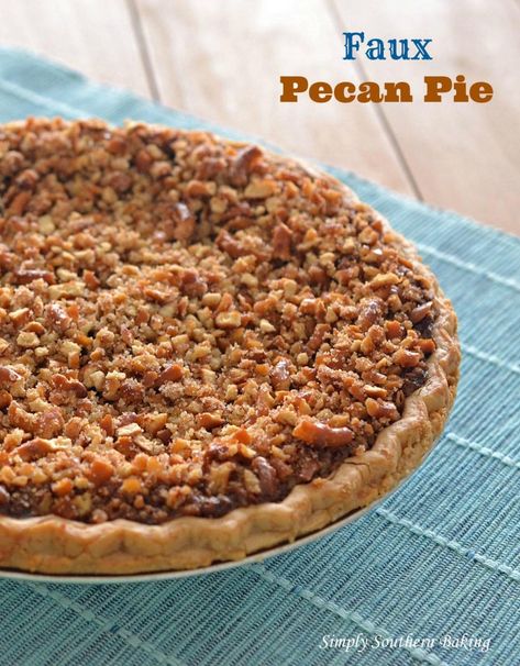 Faux Pecan Pie | Simply Southern Baking Southern Baking, Southern Plate, Recipe Sweet, Pecan Pie Recipe, Allergy Friendly Recipes, Perfect Pies, Seasonal Recipes, Pie Dessert, Yummy Sweets