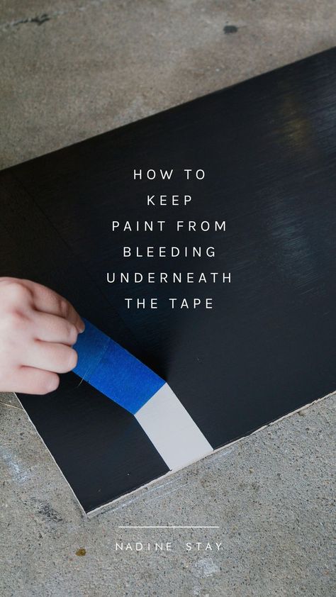 Painting With Painters Tape On Canvas, Painters Tape Hack, Paint Hacks Diy, Using Tape To Paint Designs, How To Tape Walls Before Painting, Home Painting Tips, Diy Painting Hacks, How To Paint Like A Pro, Trim Painting Hacks